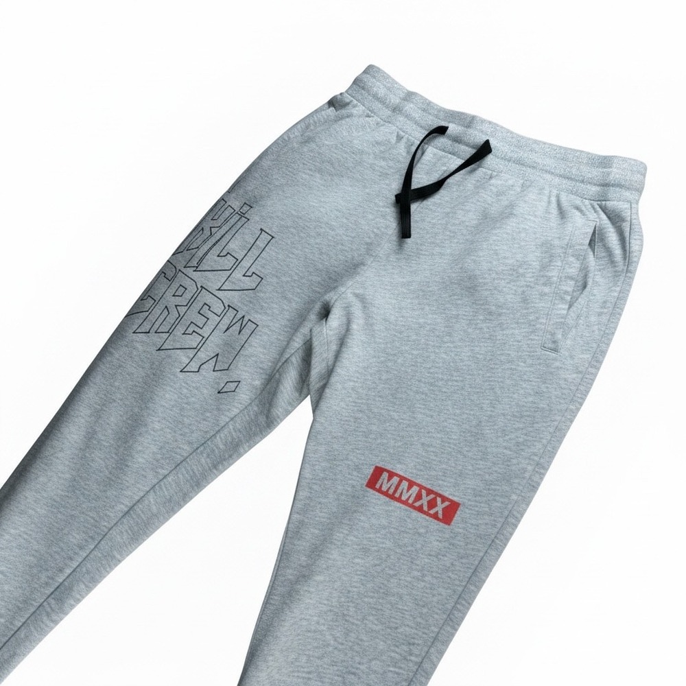Kill Crew Mens MMXX Graphic Jogger Sweatpants Gray Large Loungewear Gym